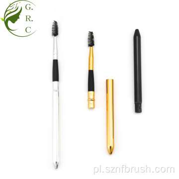 Travel Mini Metal Eyelash Mascara Szczotka z czapką